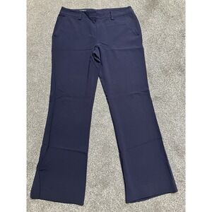 Basler Women's Blue Straight Leg Stretch Viscose‎ Dress Pants 32x29 Size 6 (40)